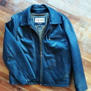 M.Julian black leather jacket! Size L